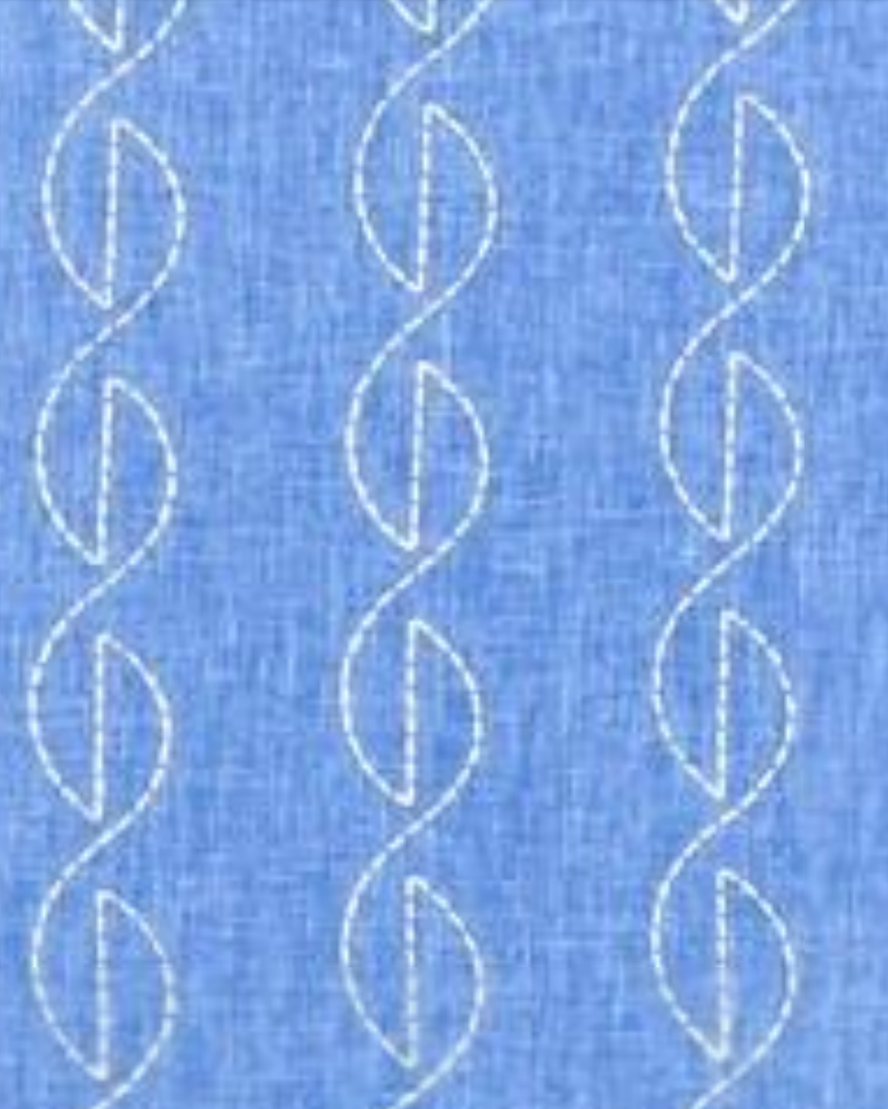 Azure Melody Embroidery Drapes